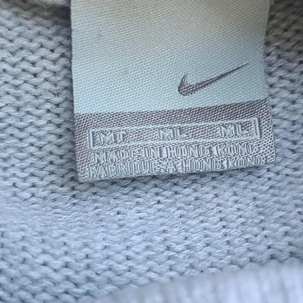 Nike Navy Gray Zip Up Cardigan Sweater with Hood size Medium